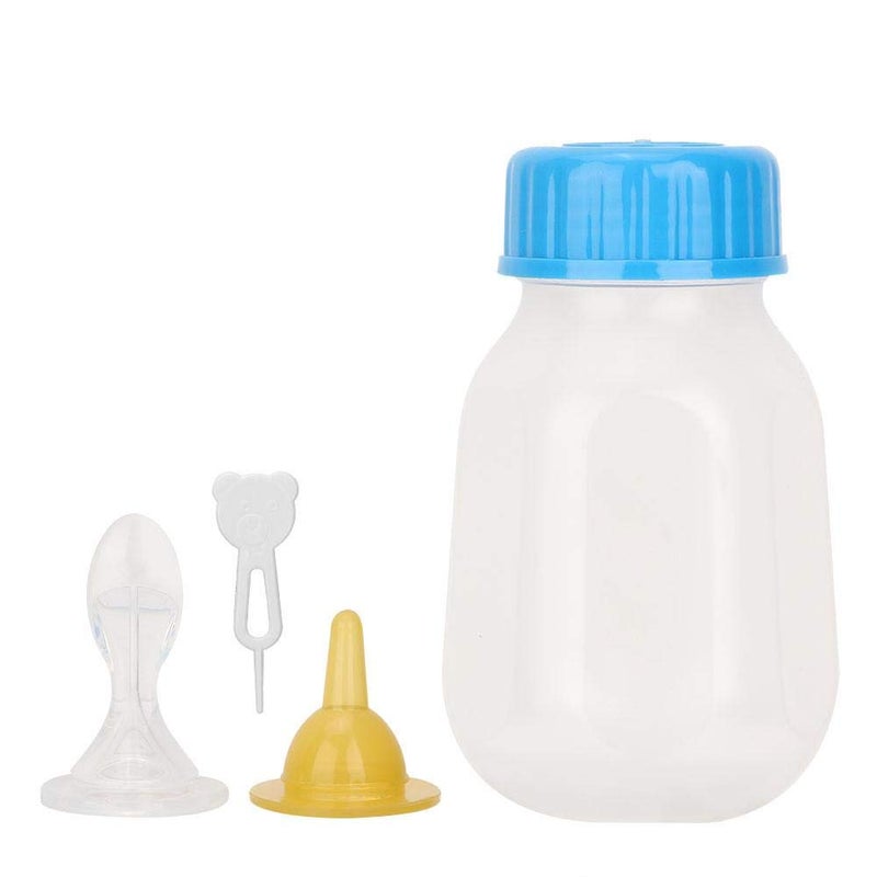Tnfeeon 120ml Portable Feeding Bottle for Pet, Silicone Transparent Nipple lk Bottle for Newborn Kittens Puppies s Sll Anils - Image 5